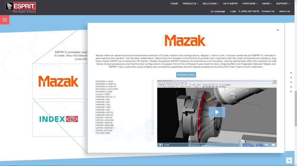 ESPRIT CAD/CAM Programvaran lanserar en ny innovativ webbplats och varumärkesförstärkning